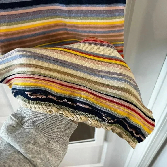 Alice + Oliva Striped Short Sleeve Dress Size XS Color Pink Blue - Picture 5 of 7